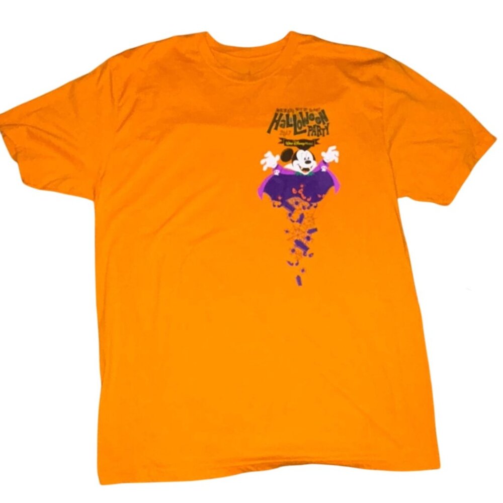 Disney Parks No So Scary Halloween Party 2017 Adult T-Shirt-Orange-XL